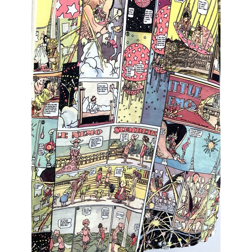 Shana Sz XXL Comic Print Button Down Shirt Back Zipper Pockets Roll Tab Pop Art - Picture 8 of 11